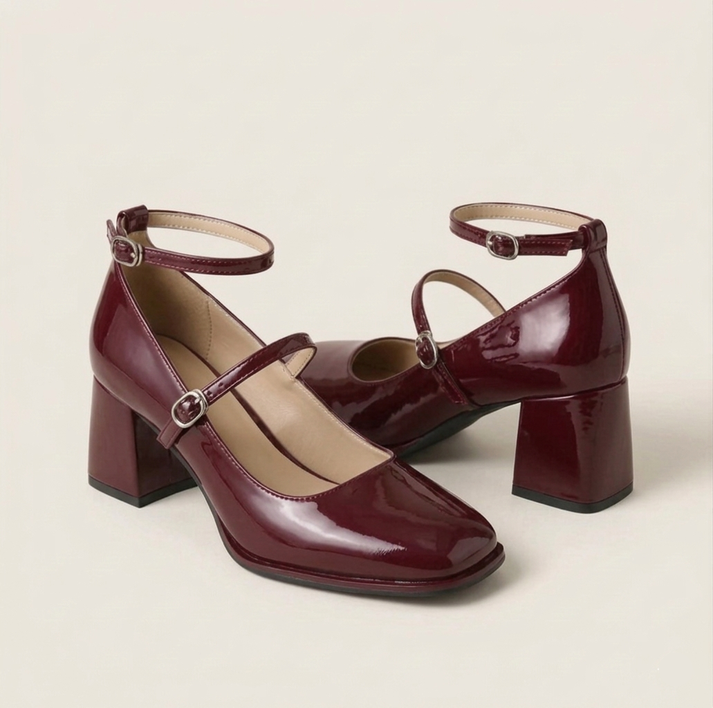 Mary Janes en cuir