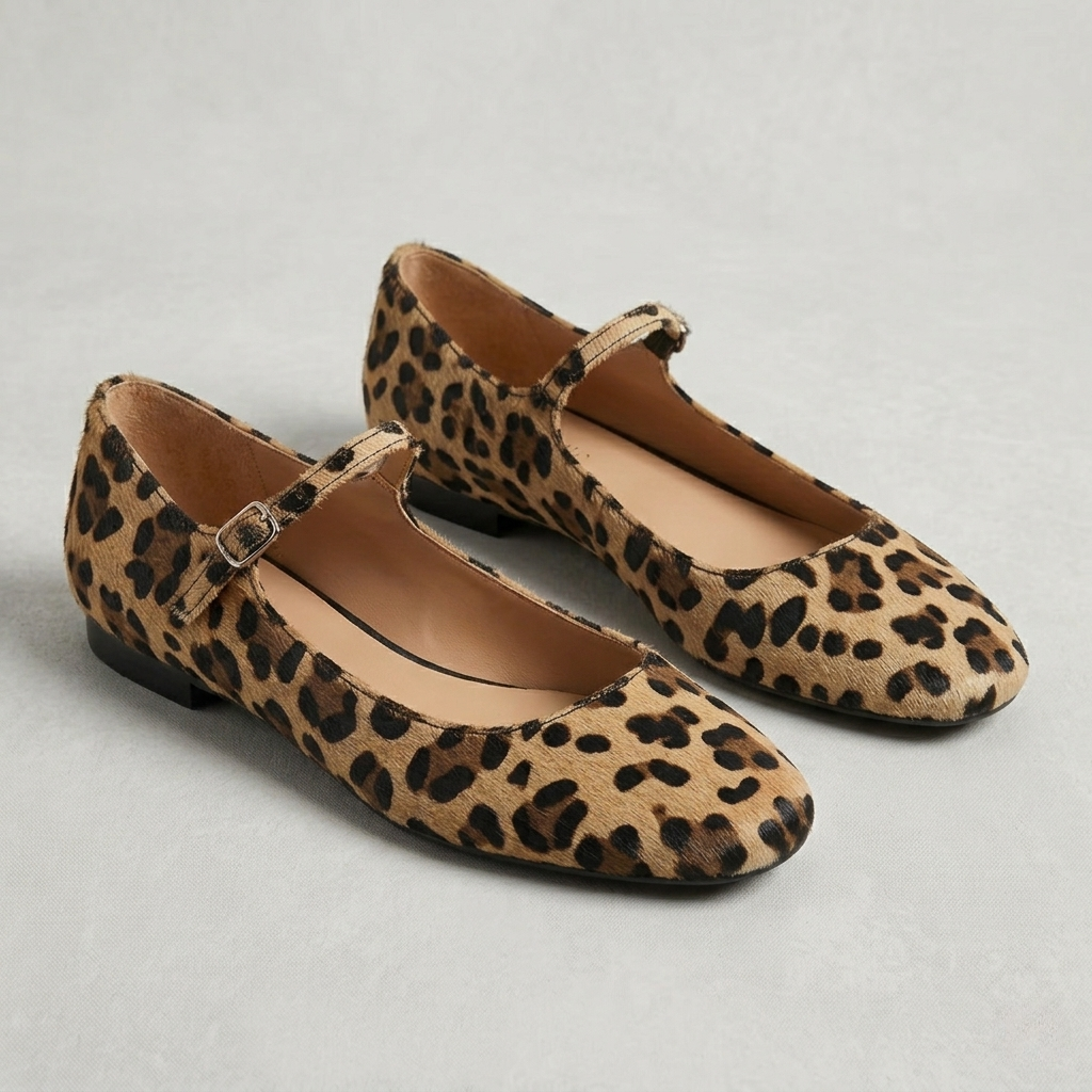 Ballerines Leopard Femme