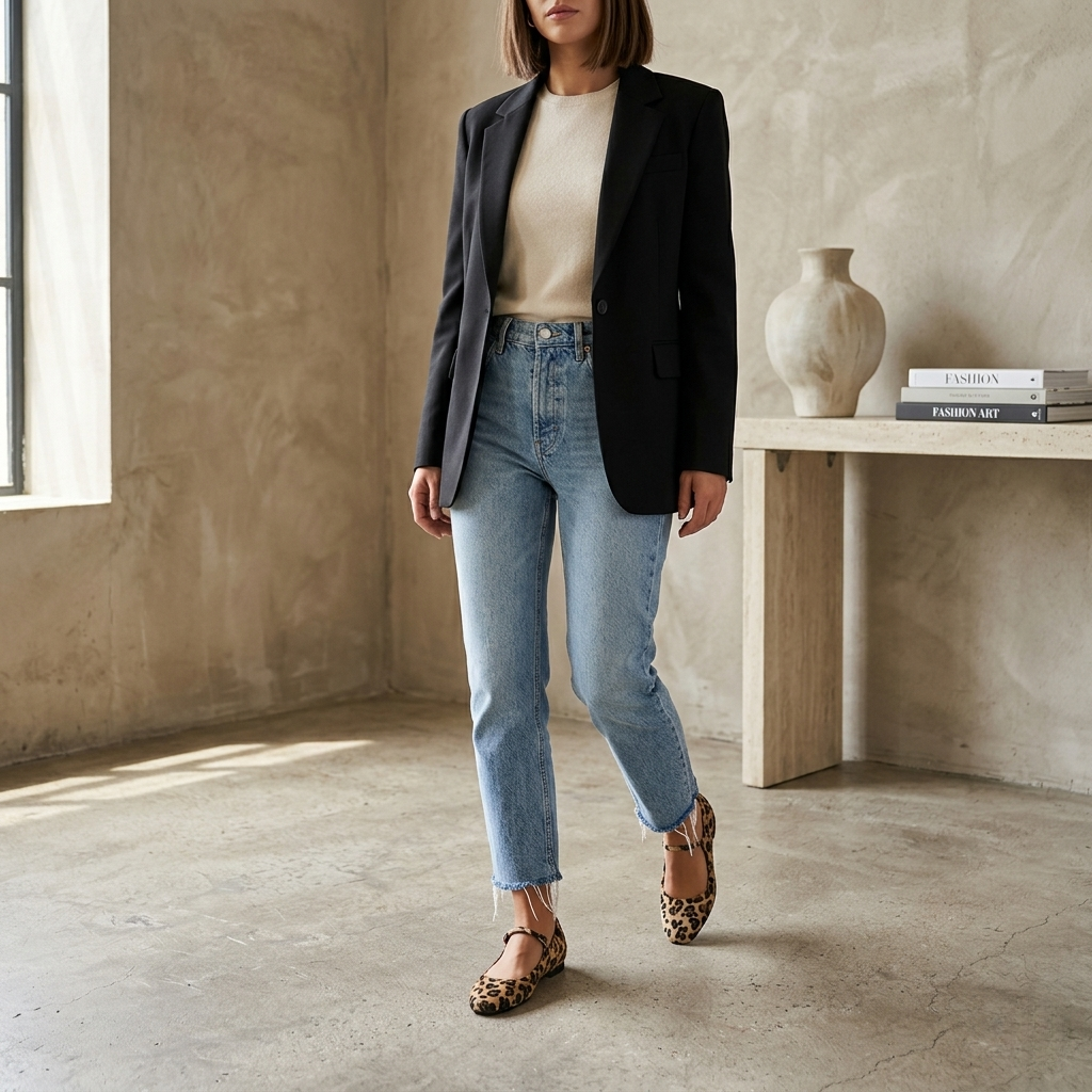 Ballerines Leopard Femme