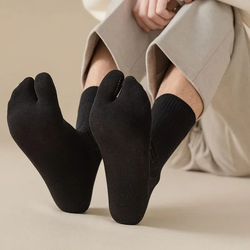 Chaussettes en coton Tabi - Confort et style japonais pour toutes les pointures - image 1