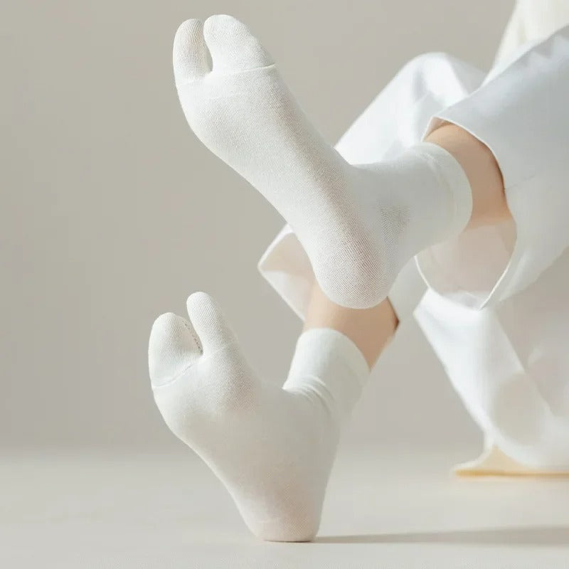 Chaussettes en coton Tabi - Confort et style japonais pour toutes les pointures - image 2