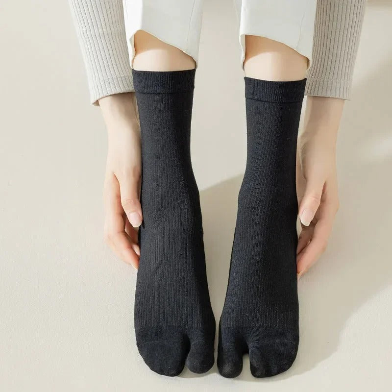 Chaussettes en coton Tabi - Confort et style japonais pour toutes les pointures - image 3