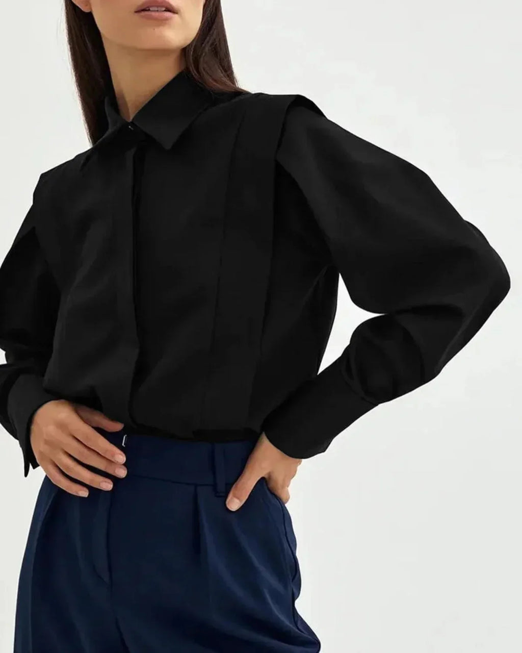 Chemise en tissu respirant femme à boutons multiples pour un style chic en toute occasion - image 8