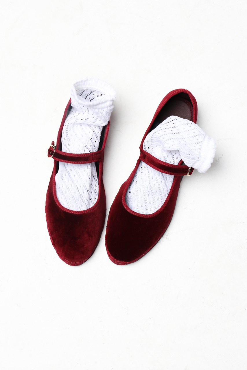 Escarpins Mary Jane en Velours Bordeaux avec Boucle pour Femme - Élégance et Confort au Quotidien - image 7