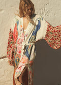 Kimono Long en Polyester Fleuri Élégant pour Femme - Idéal pour Toutes Occasions - image 1