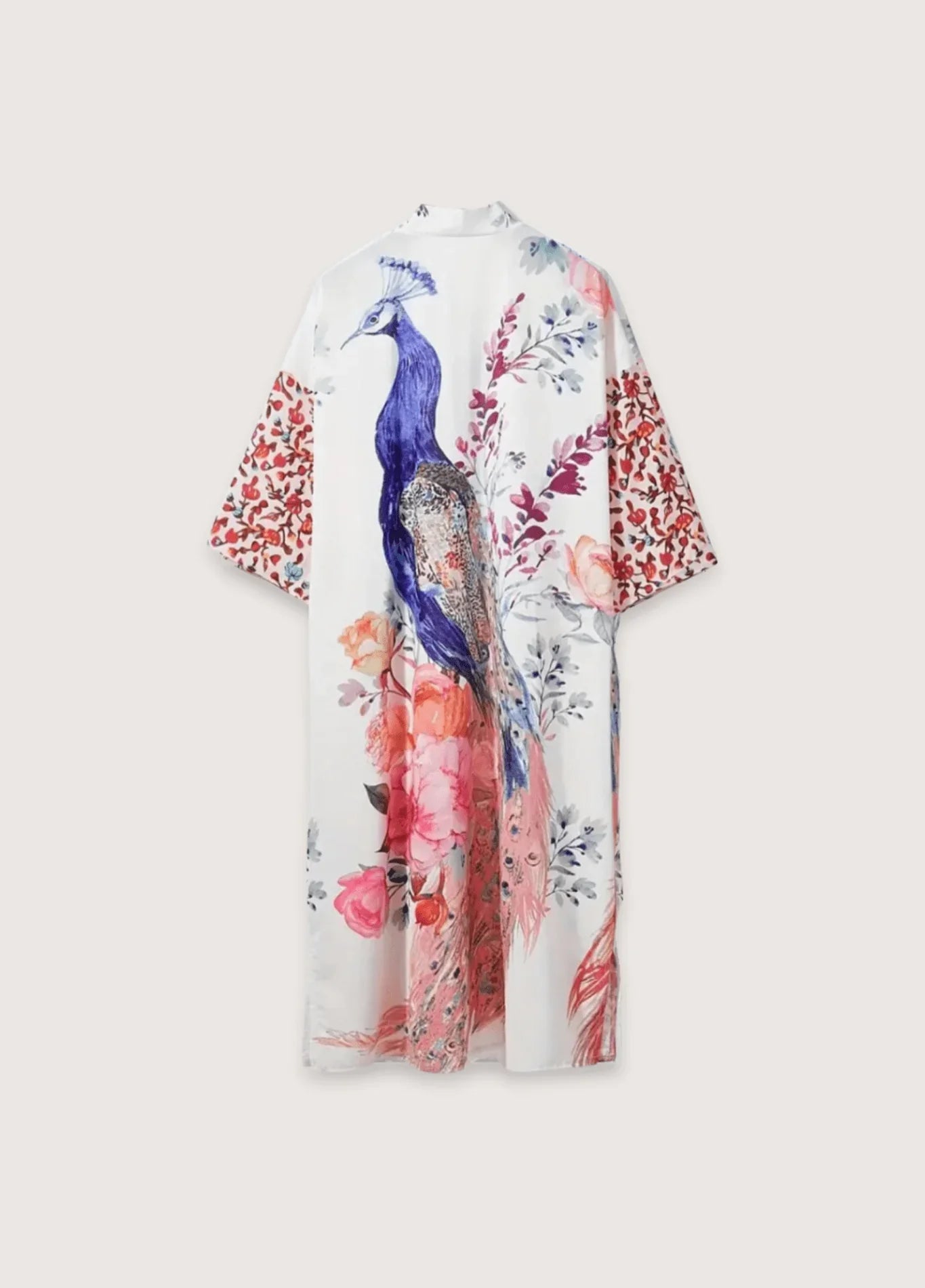 Kimono Long en Polyester Fleuri Élégant pour Femme - Idéal pour Toutes Occasions - image 4