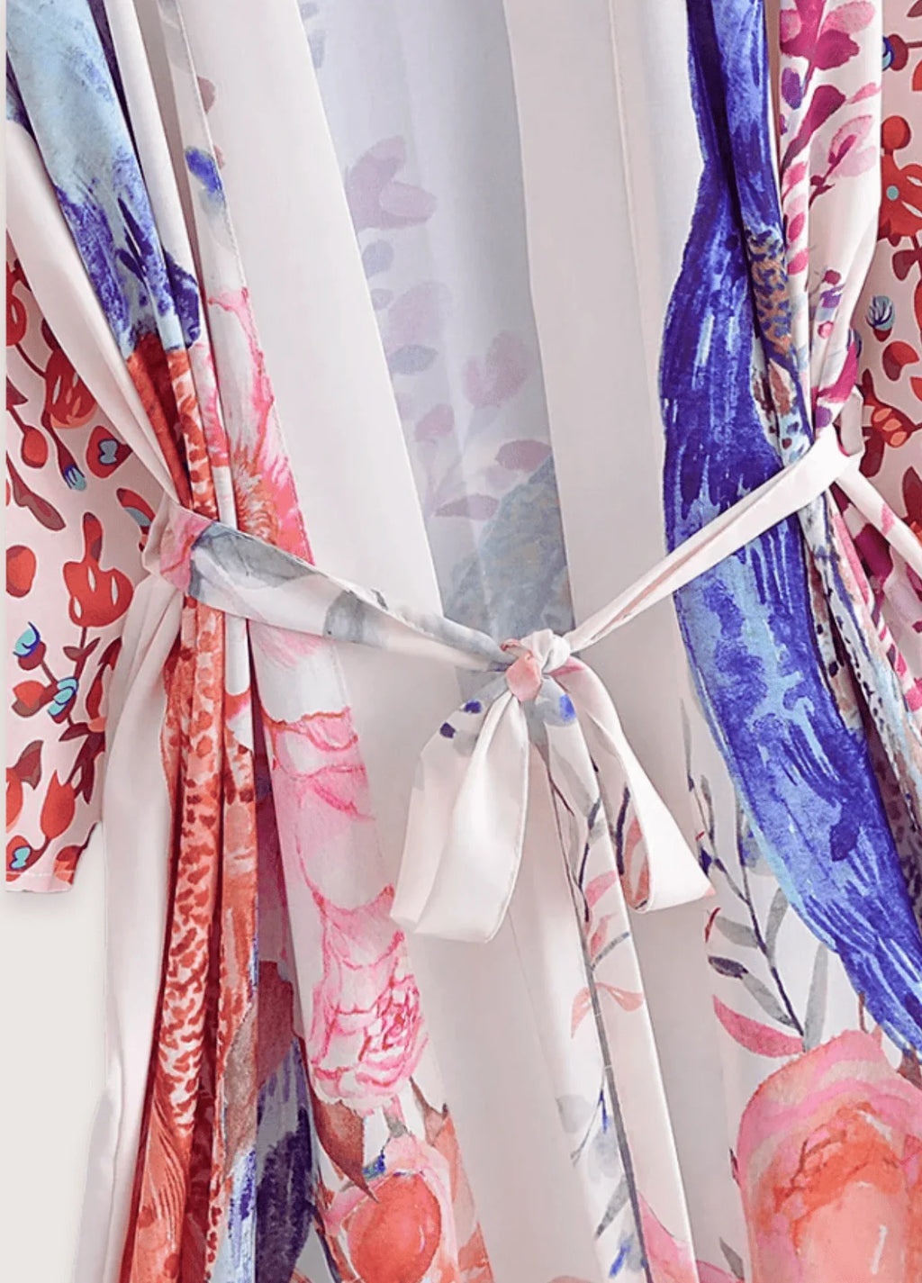 Kimono Long en Polyester Fleuri Élégant pour Femme - Idéal pour Toutes Occasions - image 5