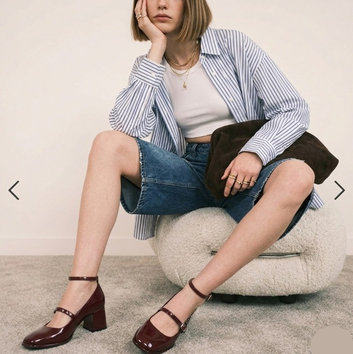 Mary Janes en cuir