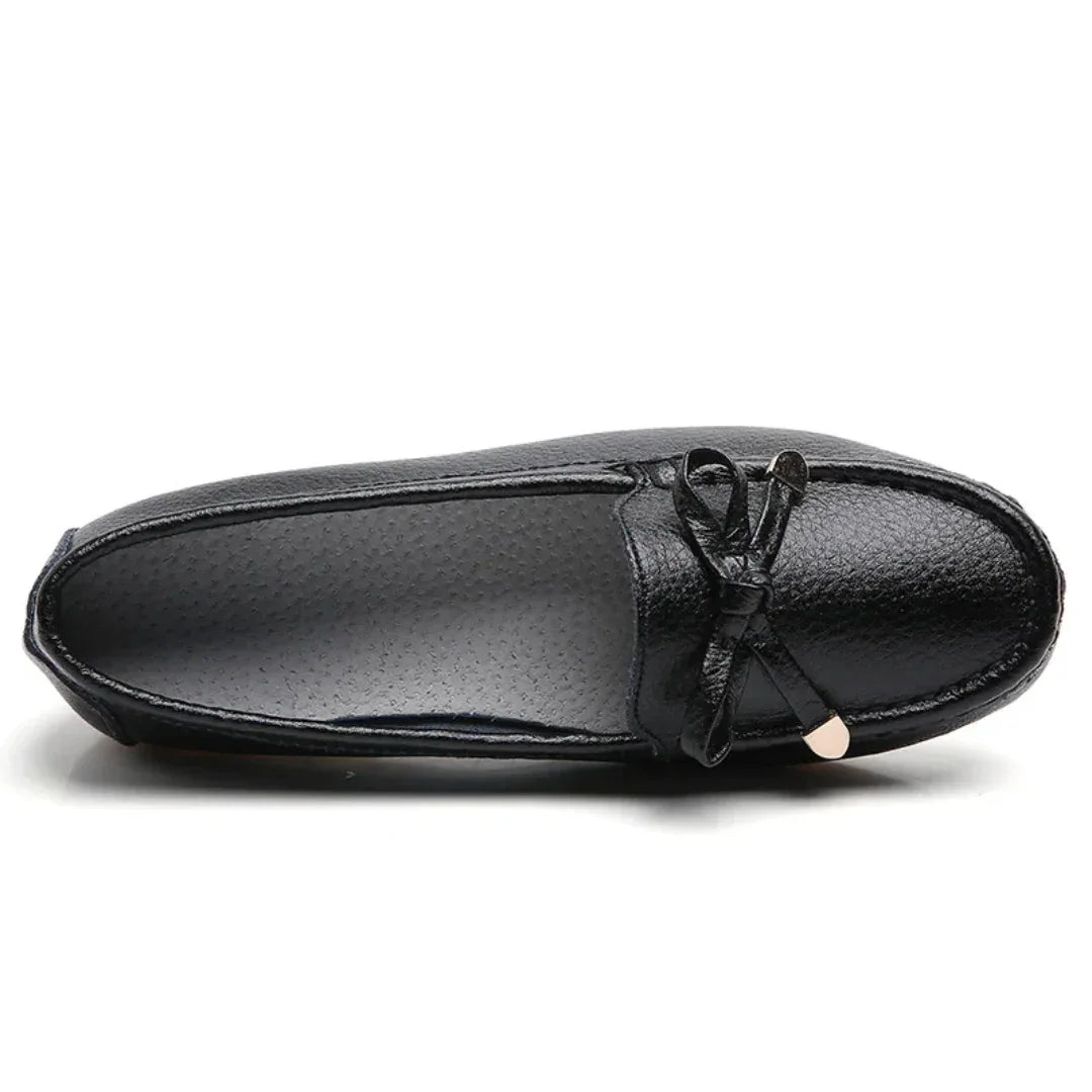 Mocassins en Cuir Noir avec Nœud Décoratif - Chic et Confortable pour Femmes - image 4