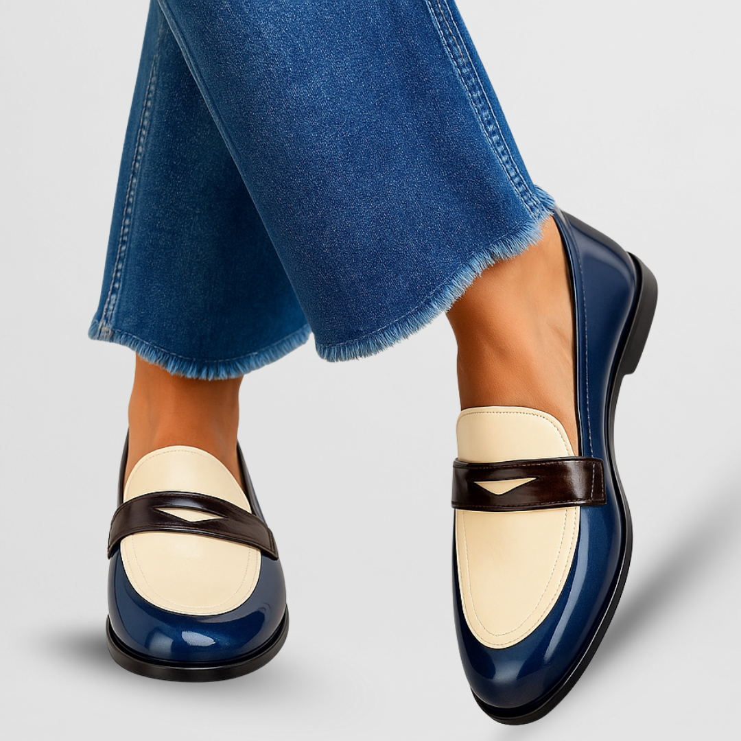 Mocassins en Cuir pour Femme | Confort Quotidien avec Semelle Plate et Bout Rond - image 1