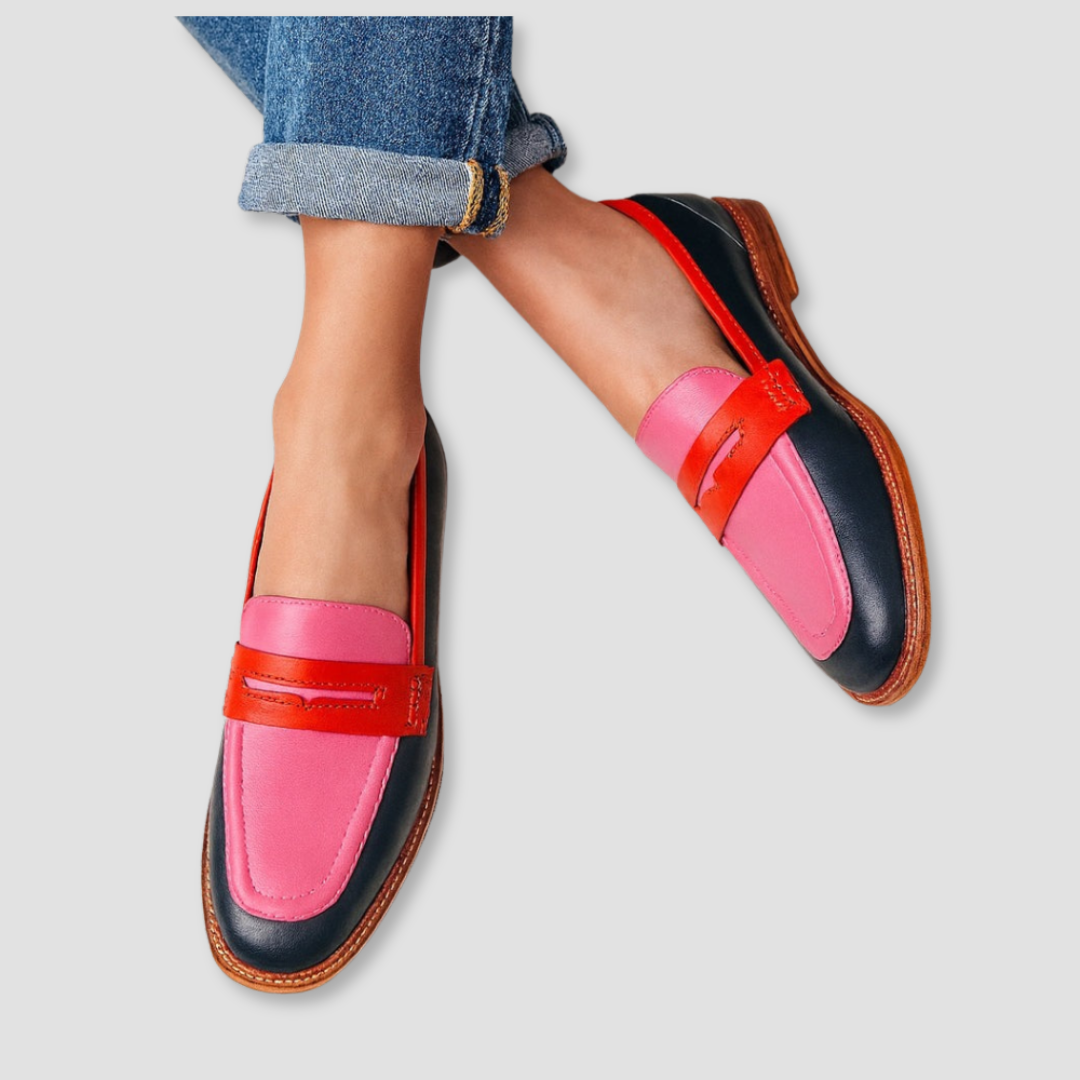 Mocassins en Textile Multicolores avec Semelle Plate Idéaux pour Femmes en Été - image 1