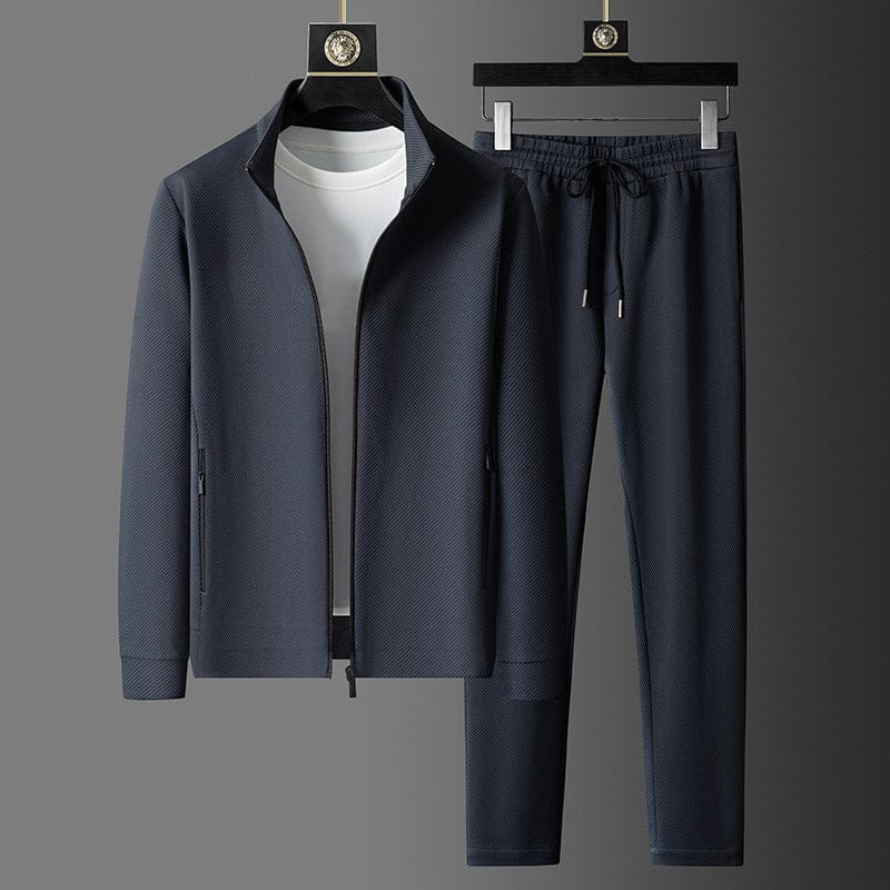 Polyester Ensemble Survêtement Élégant Homme – Confort Optimal pour le Bureau et les Sorties - image 2