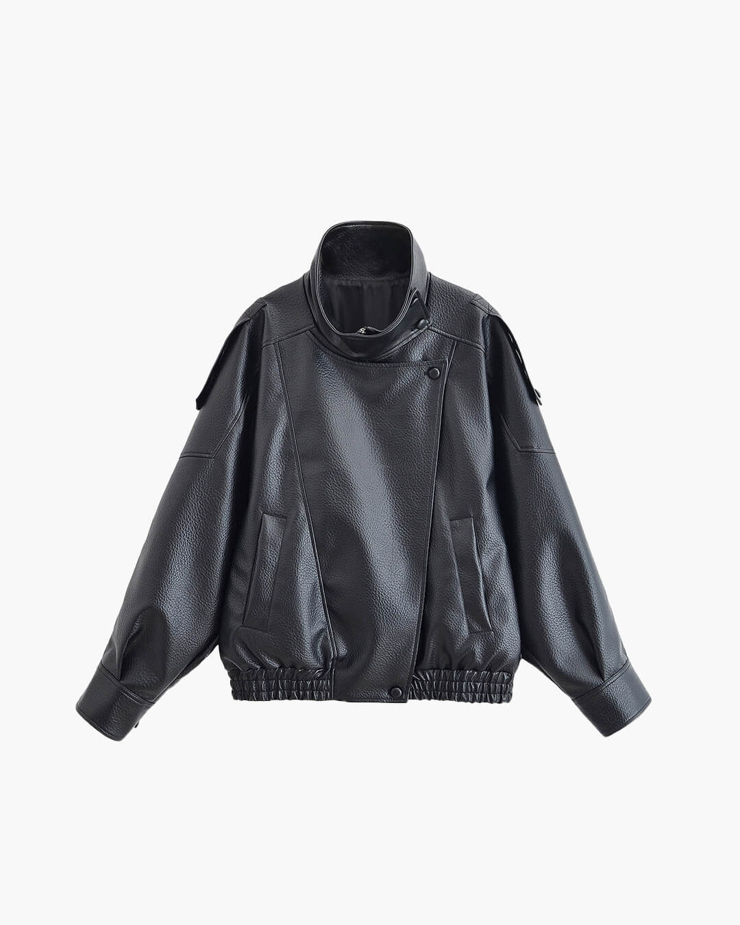 Veste en Cuir Vegan Asymétrique Carla pour Femmes - Élégante et Confortable - image 1